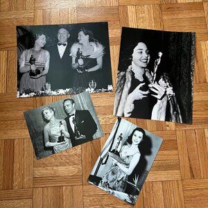 Set of Four Photos Old Cassic Hollywood 8x10 5x7 Actors Actresses Oscar